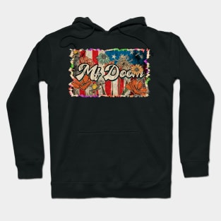 Lovely Retro Mf Doom Pattern 80s 90s Birthday Flowers Style Hoodie